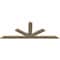 Ekena Millwork Saratoga Rough Sawn Timber Gable Bracket, Douglas Fir, 96"W x 36"H x 2"D x 6"F, 9/12 Pitch GBW096X36X0206SAR00RDF - alternate 2